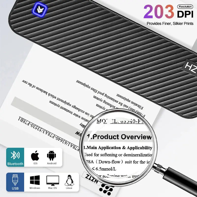 A4 Portable Printer Wireless Mobile Printer True Value