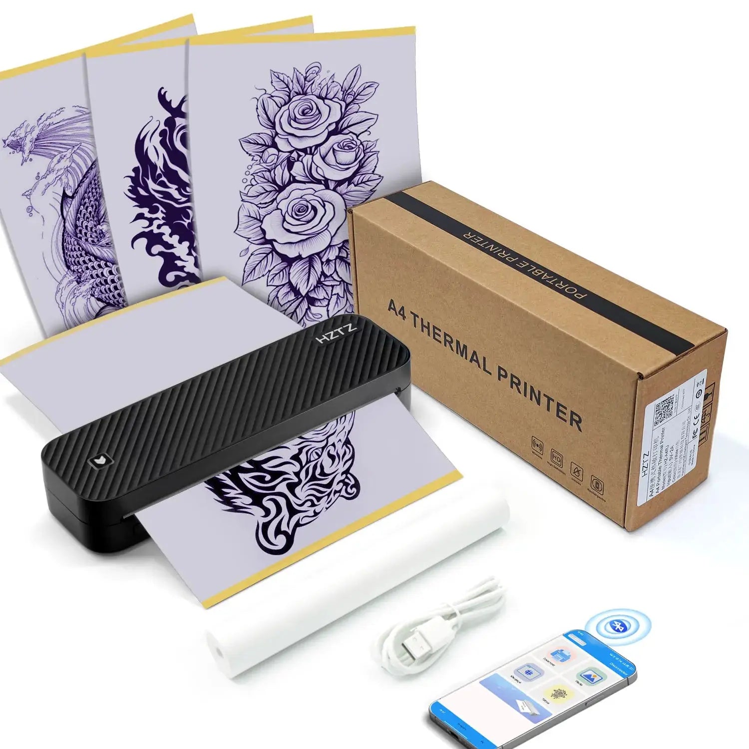 A4 Portable Printer Wireless Mobile Printer True Value