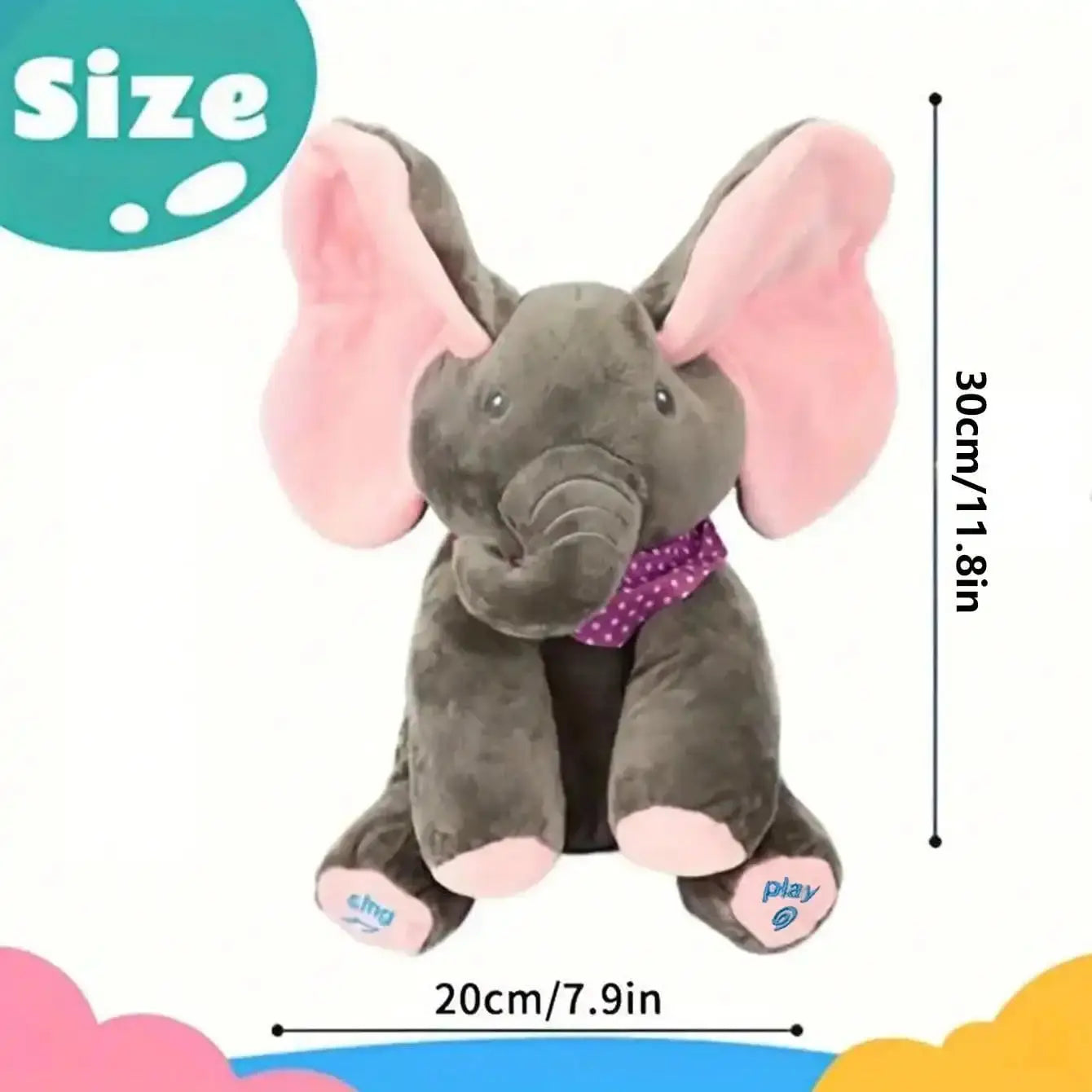 Musical Dancing Elephant Plush True Value