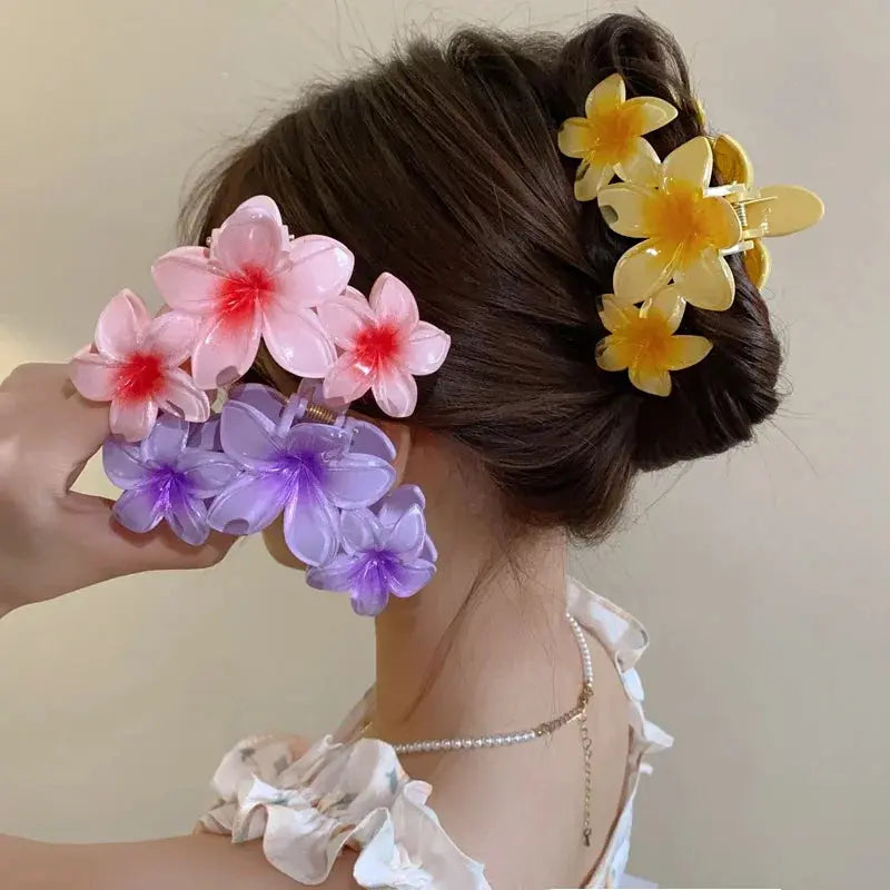 Flower  Ponytail Hair Clip for Girls True Value