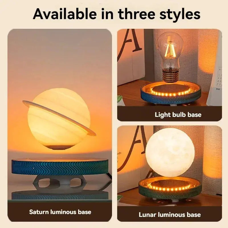 Magnetic Levitating Bulb, Saturn ,Moon Lamp ,Levitating Rotating Table Lamp True Value