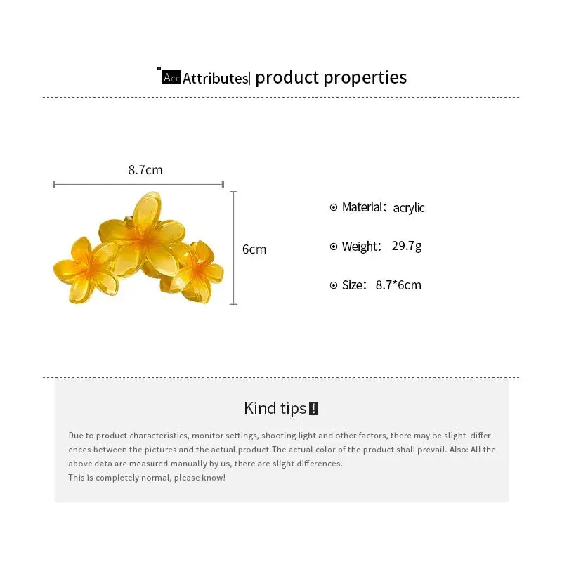 Flower  Ponytail Hair Clip for Girls True Value