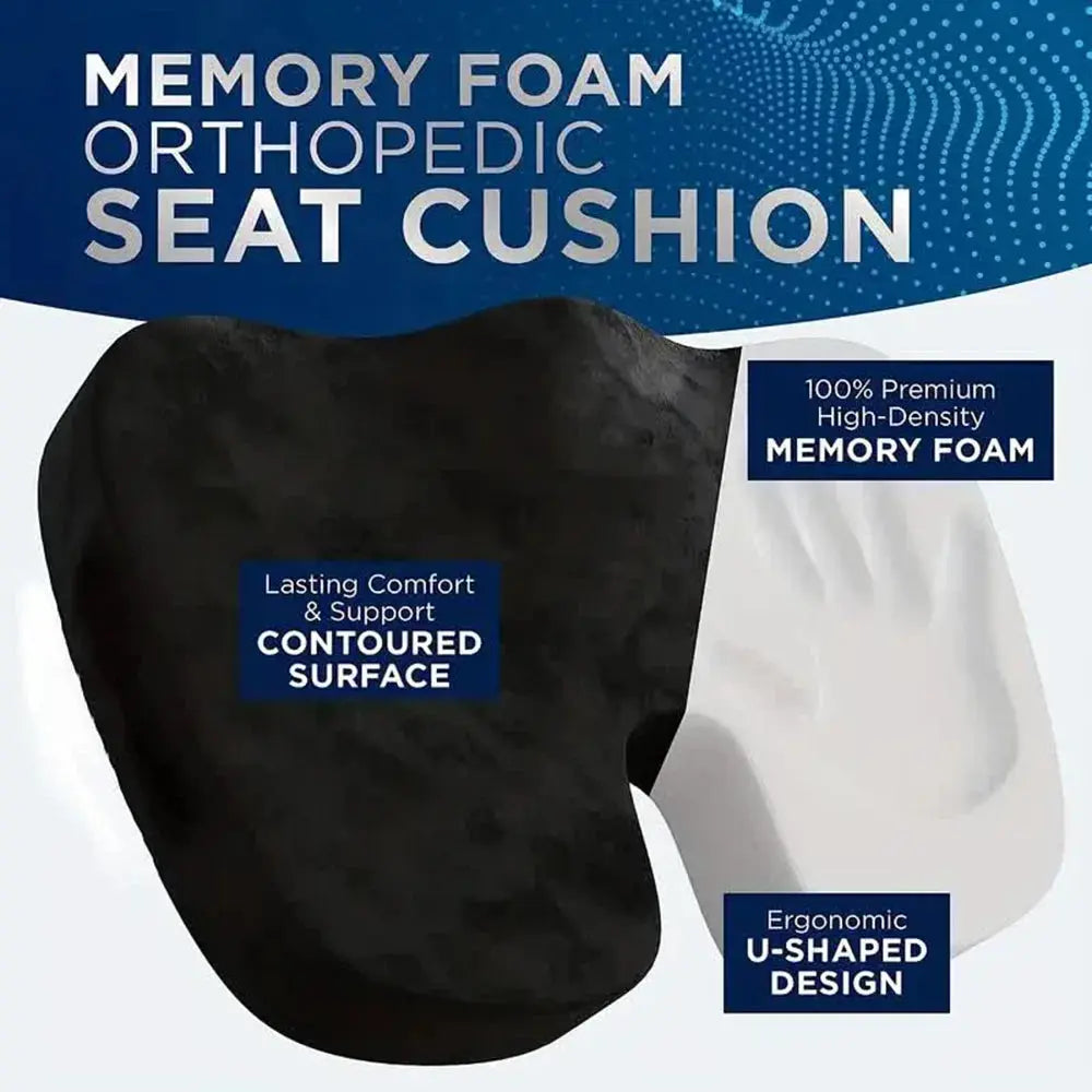 Travel Seat Cushion Memory Foam U-Shaped True Value
