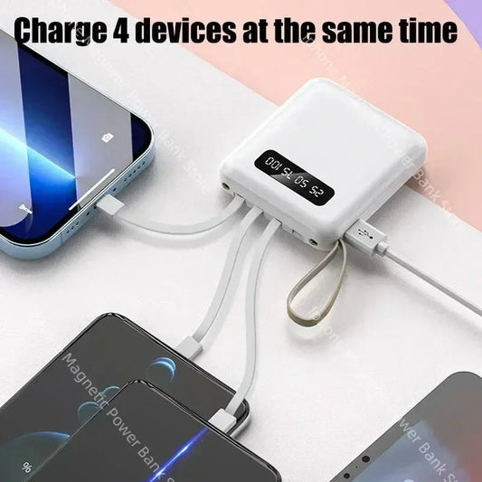 Power Bank with 4 Charging Cables True Value