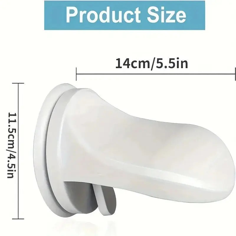 White Non-Slip Suction Foot Rest for Shower – Removable True Value