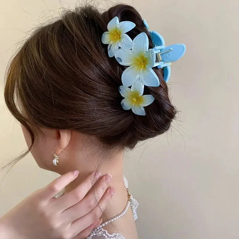 Flower  Ponytail Hair Clip for Girls True Value