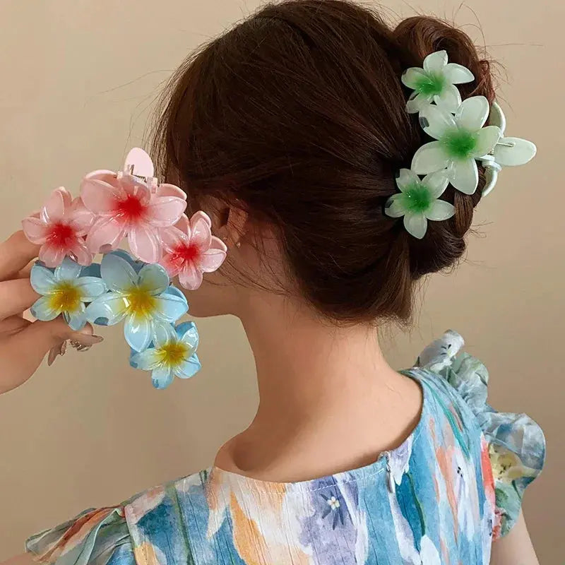 Flower  Ponytail Hair Clip for Girls True Value