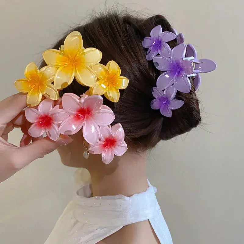 Flower  Ponytail Hair Clip for Girls True Value