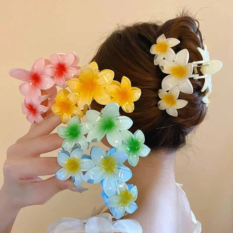 Flower  Ponytail Hair Clip for Girls True Value