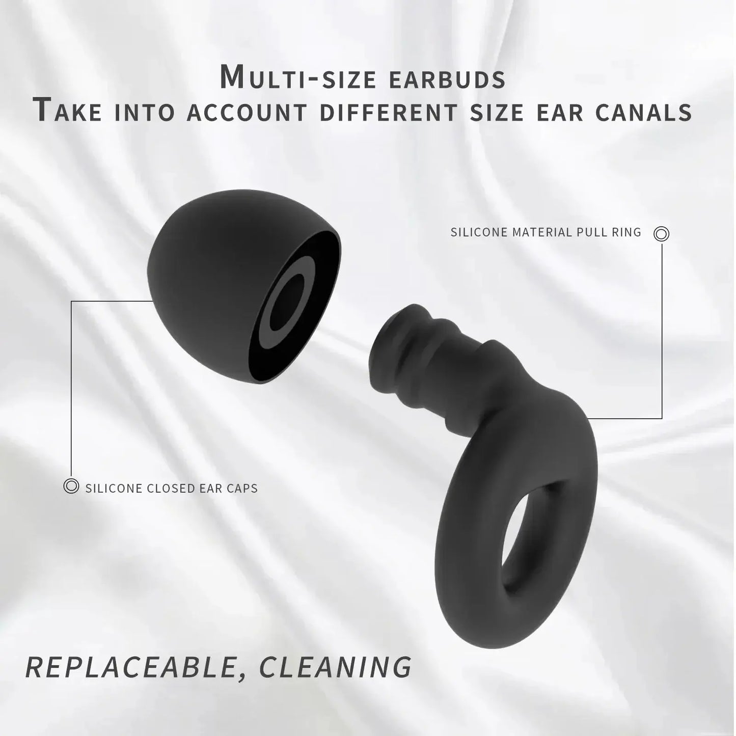 HUAK Concert Ear Plugs, High Fidelity Noise Cancelling Silicone Ear Plugs True Value