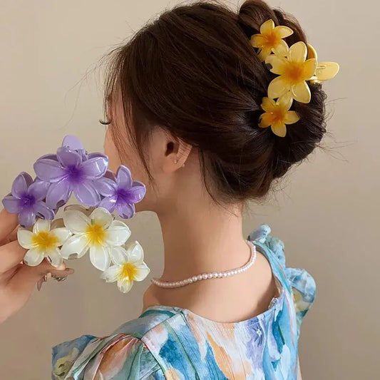 Flower  Ponytail Hair Clip for Girls True Value